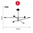 Светодиодная люстра в скандинавском стиле MOTVIKT Черный C фото 10