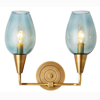 Бра VIOLA WALL Lamp Double Голубой  фото 1