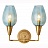 Бра VIOLA WALL Lamp Double Голубой фото 4