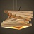 Loft Wooden Lines Chandelier фото 5