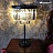 1920s Odeon Glass Fringe Table Lamp Коньячный фото 5