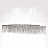 Metall Rain Line Chandelier Медный120 см   фото 3