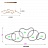 Светодиодная инсталляция в виде пересекающихся колец различной формы на струнном подвесе LYCAN 200 см   фото 15