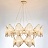 Люстра Ritz Crystall Leaf Chandelier 10 плафонов Серебро (Хром) фото 4