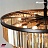 1920s Odeon Glass Fringe Chandelier Smoke (L) - 7 rings Коньячный фото 6