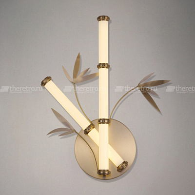 Настенный светильник в японском стиле Бамбук Japanese Style Bamboo Wall Lamp-2  фото 1