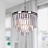 1920s Odeon Glass Fringe Chandelier (S ) - 3 rings 50 см   фото 3