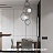 Дизайнерский светильник Zoe Suspension Venicem Suspension Lamp 2 плафон Серебро (Хром) фото 8