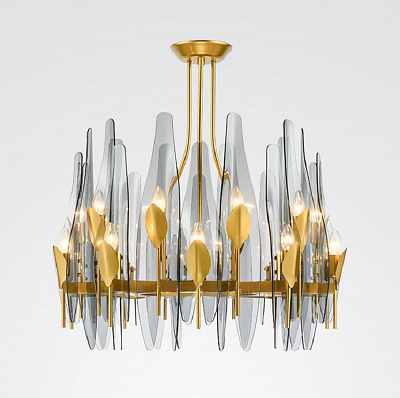 Люстра Max Ingrand Dahlia Chandelier designed by Max Ingrand in 1954 60 см    фото 1