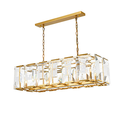 Люстра Harlow Crystal SQUARE Gold  фото 1