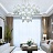 Ritz Crystall Leaf Chandelier фото 10