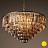 1920s Odeon Glass Fringe Chandelier Smoke (L) - 7 rings фото 3