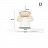Конусообразный подвесной светильник с бамбуковым оплетением PELLA модель В фото 5