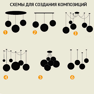 Светильник Selene Copper 50 см    фото 1