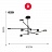 Светодиодная люстра в скандинавском стиле MOTVIKT фото 11