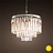 1920s Odeon Glass Fringe Chandelier (S ) - 3 rings 40 см   фото 2