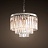 1920s Odeon Glass Fringe Chandelier (S ) - 3 rings 50 см   фото 5