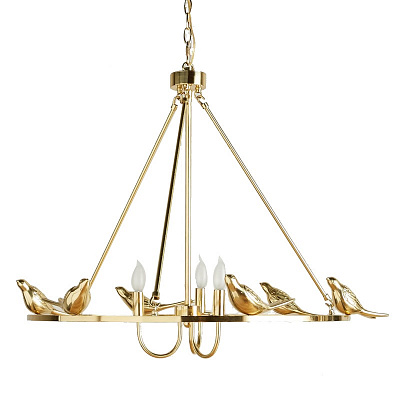 Golden Perch Chandelier  фото 1