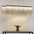 Metall Rain Line Chandelier Медный150 см   фото 10